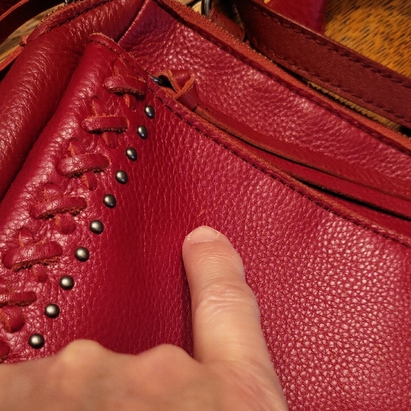 The Sak Red Leather Backpack - Picture 2 of 14